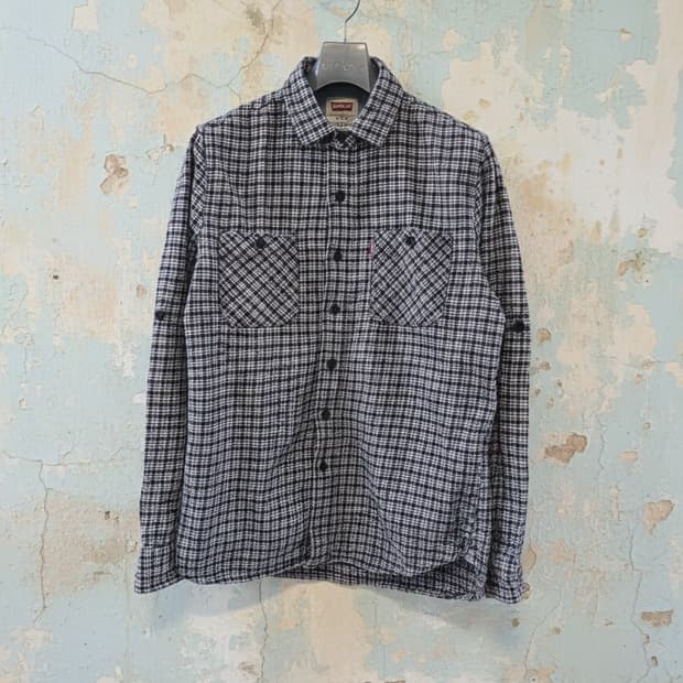 Levi's 체크 셔츠 S