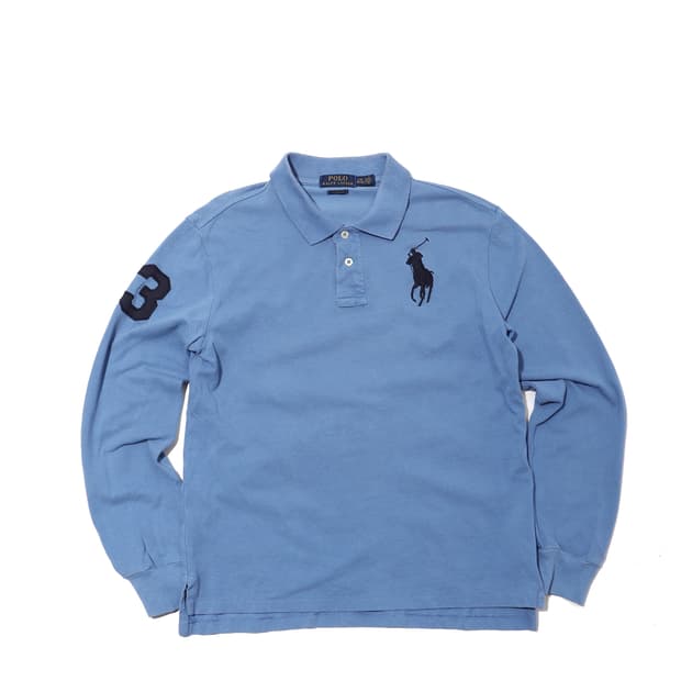 폴로 랄프 로렌 라이트 블루 빅포니 카라티 women M~L