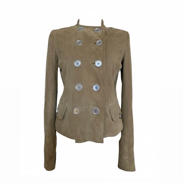 D&G 스웨이드 더블 버튼 자켓