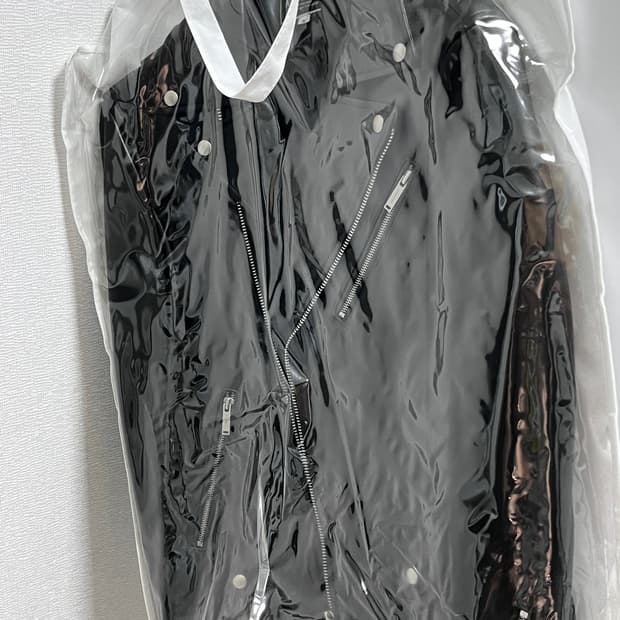 에이징씨씨씨 리얼레더 램스킨 더블 라이더 자켓