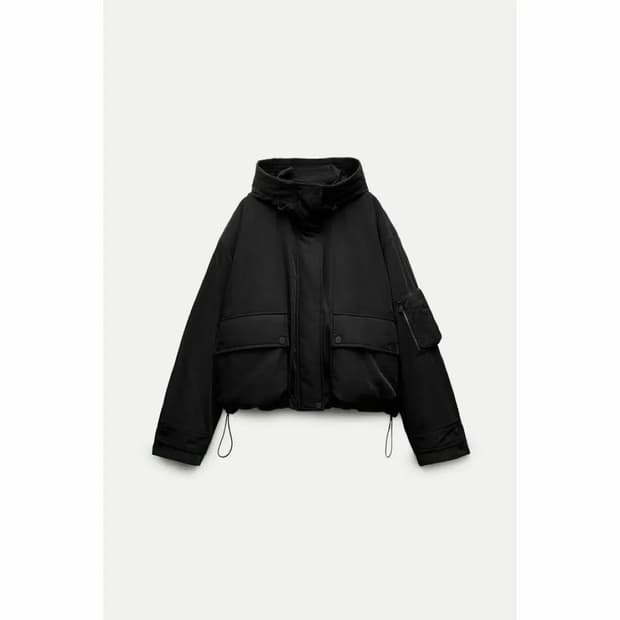 자라 ZW 컬렉션 탈착식 라이너 안감 자켓 XL 새 상품