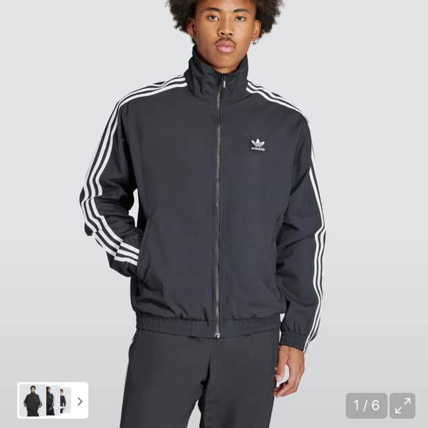 아디다스 우븐 트랙탑 블랙 M