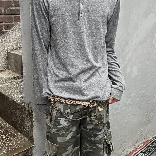 *rare* 빈티지 00s 넘버나인 그레이 롱슬리브
