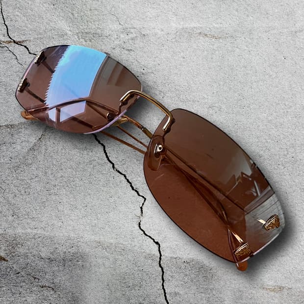 Gianni versace 베르사체 메두사 골드 무테 림리스 선글라스