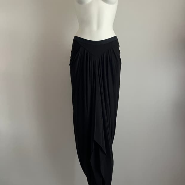 rick owens lilies draped maxi skirt