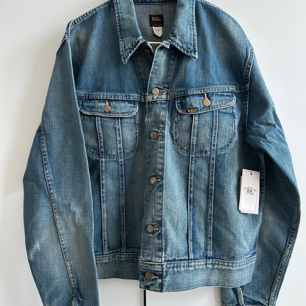 RRL 더블알엘 인디고 데님 자켓 릴랜드 워시