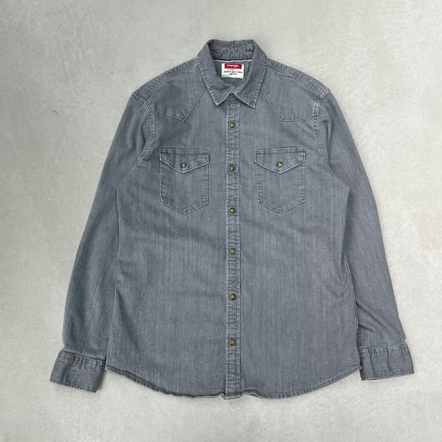 랭글러 그레이 데님셔츠 s09041