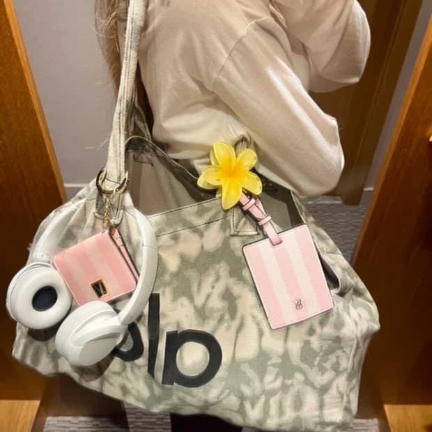 미개봉 새상품 alo 알로 요가 가방 토트백 타이다이 그레이