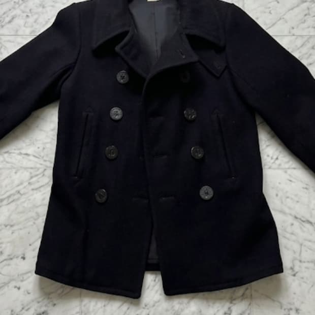 리얼맥코이 US Navy 멜튼울 피코트