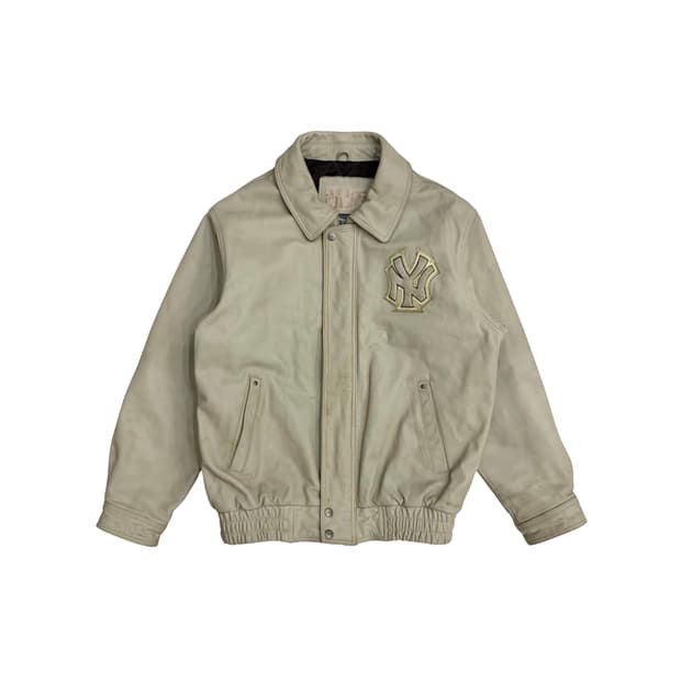 WWS MLB 90s 뉴욕 양키스 양키즈 소가죽 야구 자켓 (105)XL