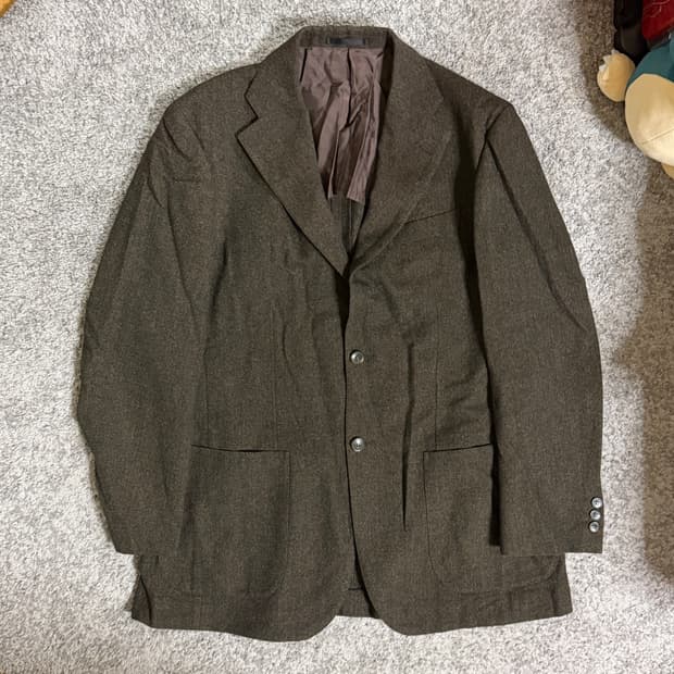 LANVIN 랑방 올리브 울 블레이저