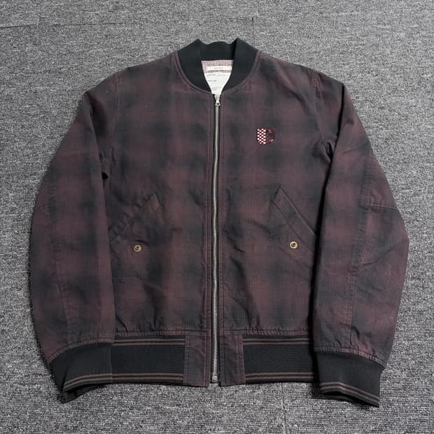 WTAPS 체크 블루종 자켓