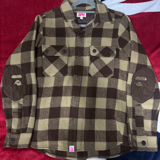 베이프 플란넬 울셔츠 일본판