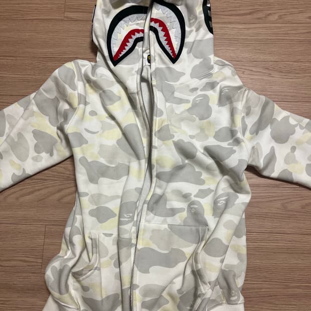 베이프 샤크 후드 집업 M