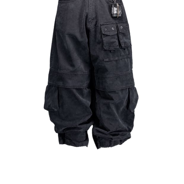 Pog service 빈티지 코튼팬츠 블랙 2사이즈