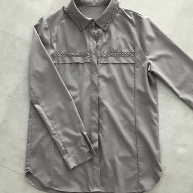 Vintage gray detail shirt