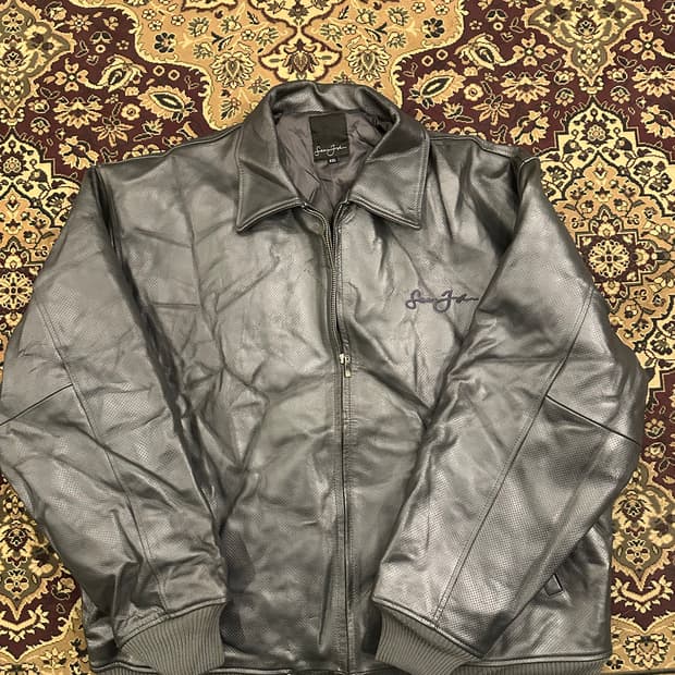 XXL)션존 레더 자켓