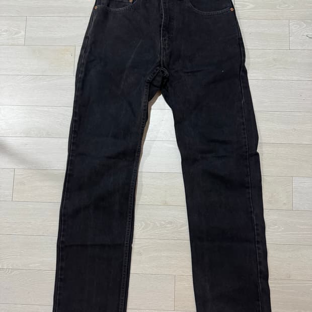 90’s 리바이스 505 흑청 데님 팬츠  