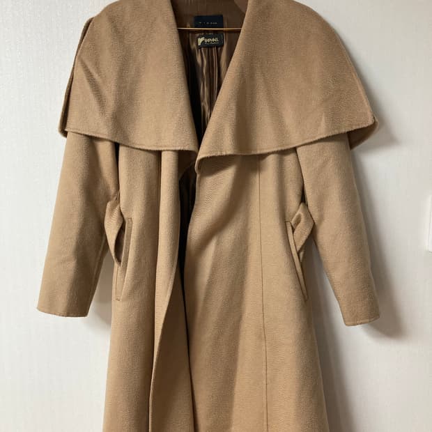 66 미샤 캐시미어 100 벨티드 코트