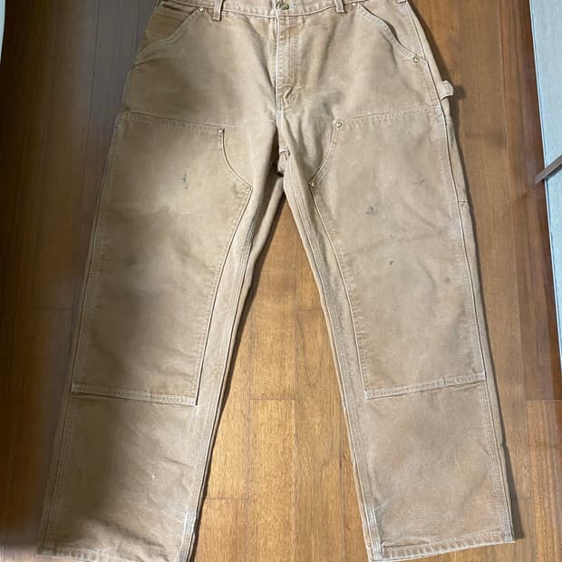 [36x30] 칼하트 더블니 팬츠 브라운 USA