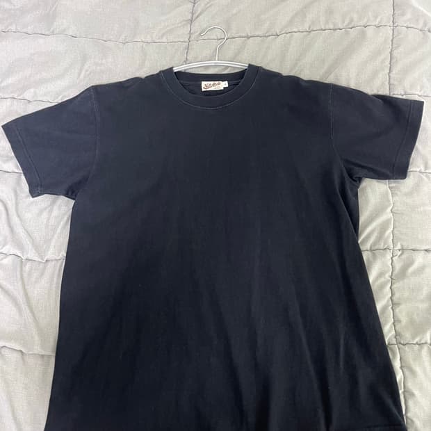 9oz USA Cotton Tubular Tee Black XL