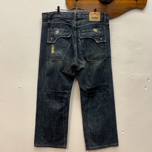 JUSTIN Original J.517 Distressed Denim