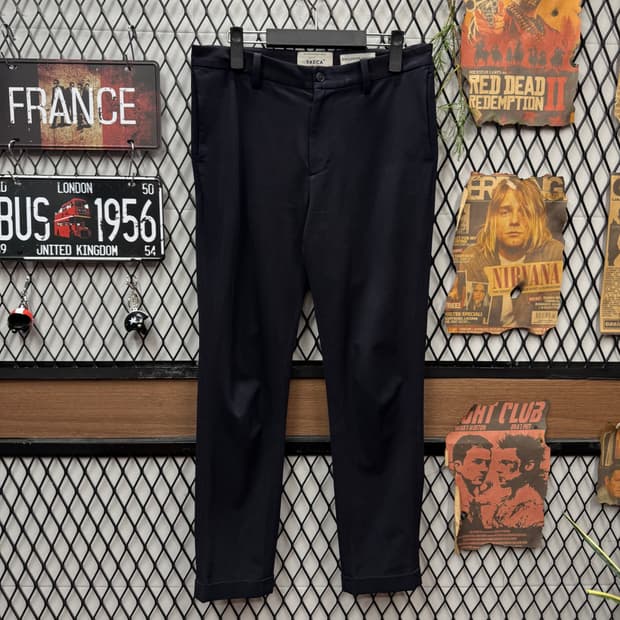 YAECA 야에카 슬랙스 슬림 스트레이트 핏 네이비