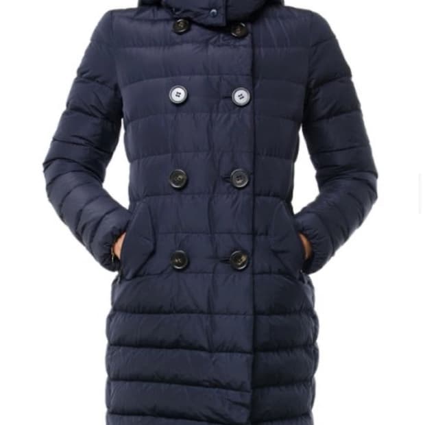몽클레어 여성 가벳 패딩 네이비