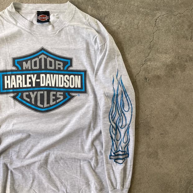 90s Harley Davidson Blue Flame(1996)