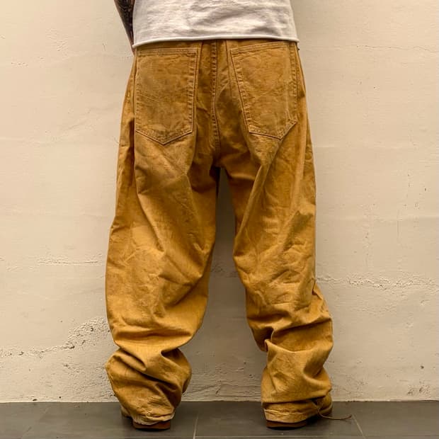 Vtg beige denim hiphop pants