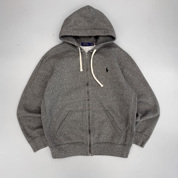 폴로 랄프로렌 루즈핏 신형 그레이 스웻 후드집업