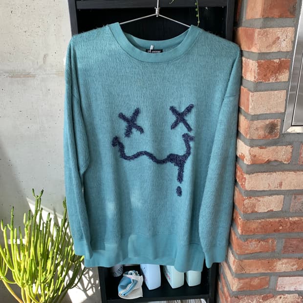 hysteric glamour 히스테릭 글래머 페이스 니트