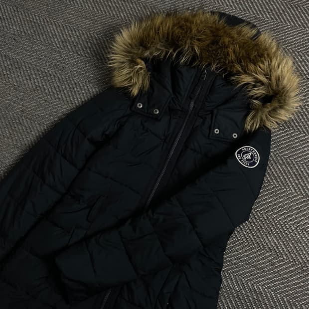 아베크롬비 우먼스 퍼 후드 롱 패딩 점퍼y 4266