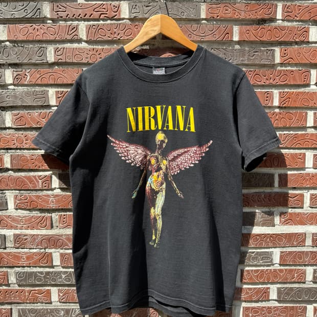 너바나 00s In Utero 부틀렉 밴드티