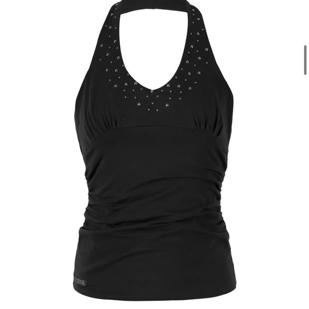 세릭 BEADS HALTER NECK TOP