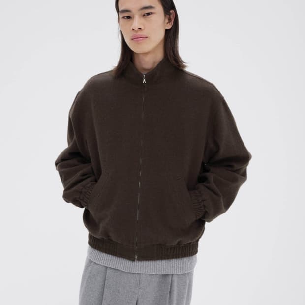 오라리 25aw 카멜 블루종 5사이즈 새상품