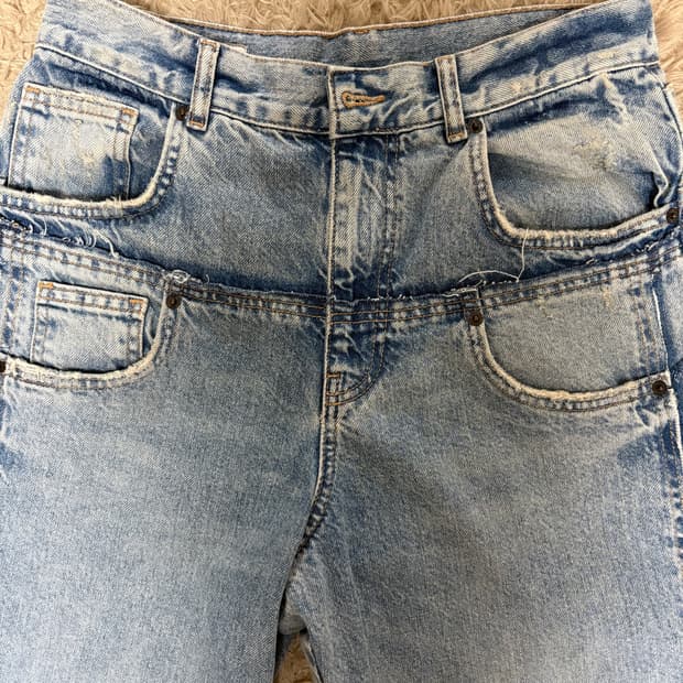 자라 더블웨이스트 진 30