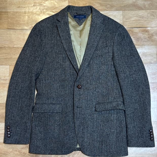 타미할피거 헤링본 싱글 블레이저 48R
