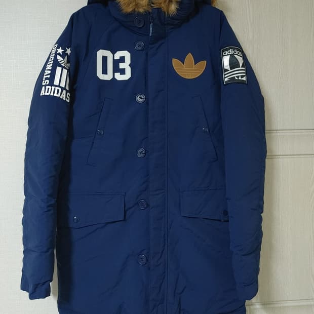 아디다스 롱파카 네이비 085