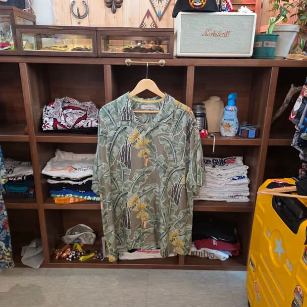 🌴 Tommy Bahama Green Hawaiian Shirt 2XL