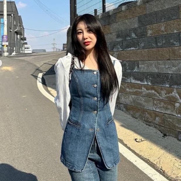 엘런아크 라인 데님 베스트