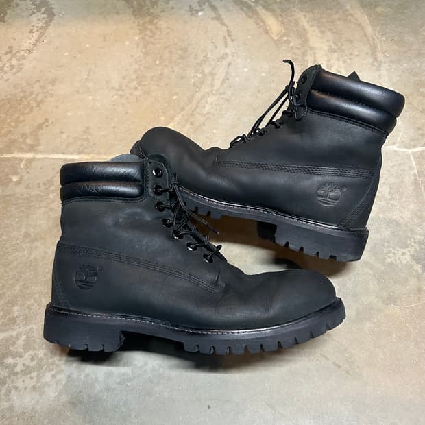 270) 팀버랜드 6인치 워커 부츠 올블랙