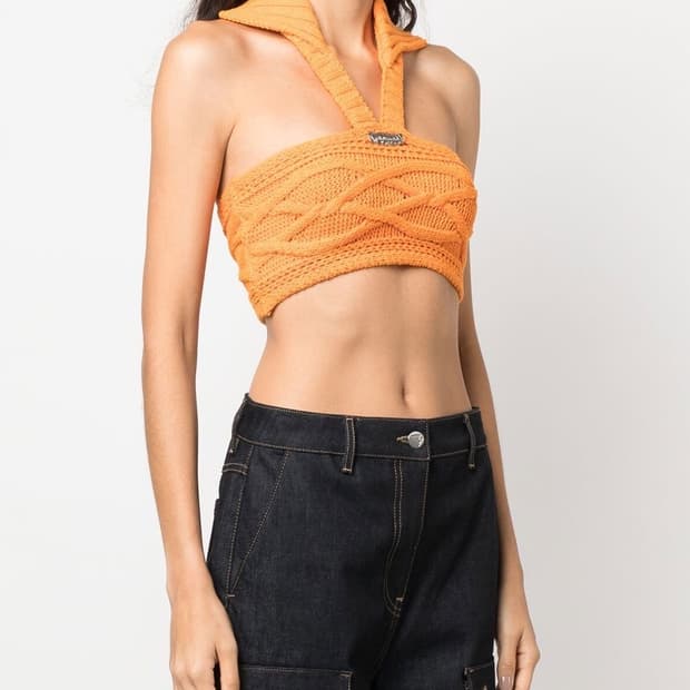 엔더슨벨 홀터넥 니트 탑 S/M