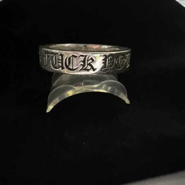 크롬하츠 퍽유링 6mm 반지 US11 팝니다