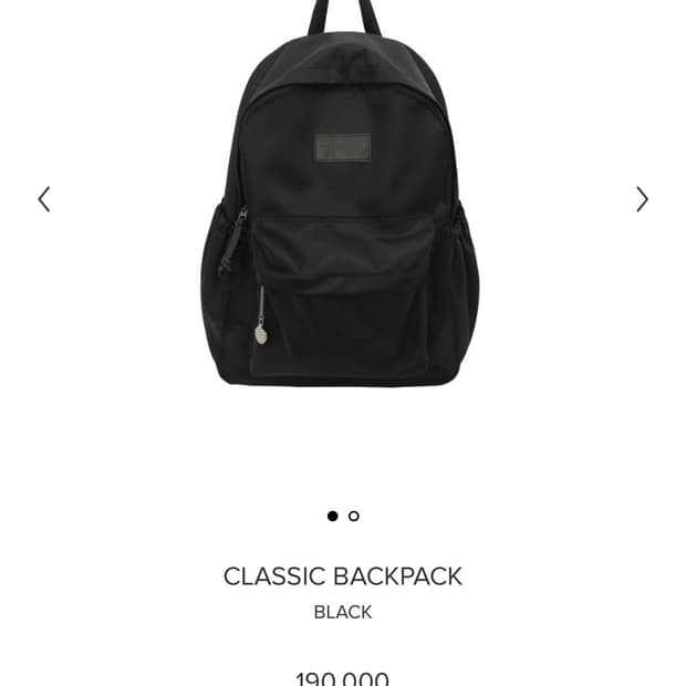 미닛뮤트 클래식 백팩 블랙