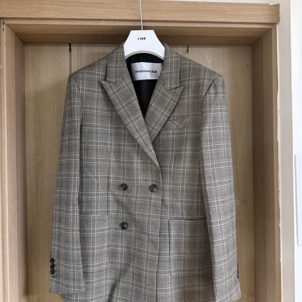 앤더슨벨 더블 자켓 오버핏 