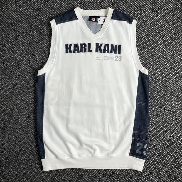 00s 칼카니 y2k 빅로고 스웻 베스트o 2864