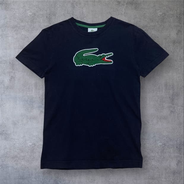 라코스테 빅로고 네이비 반팔티