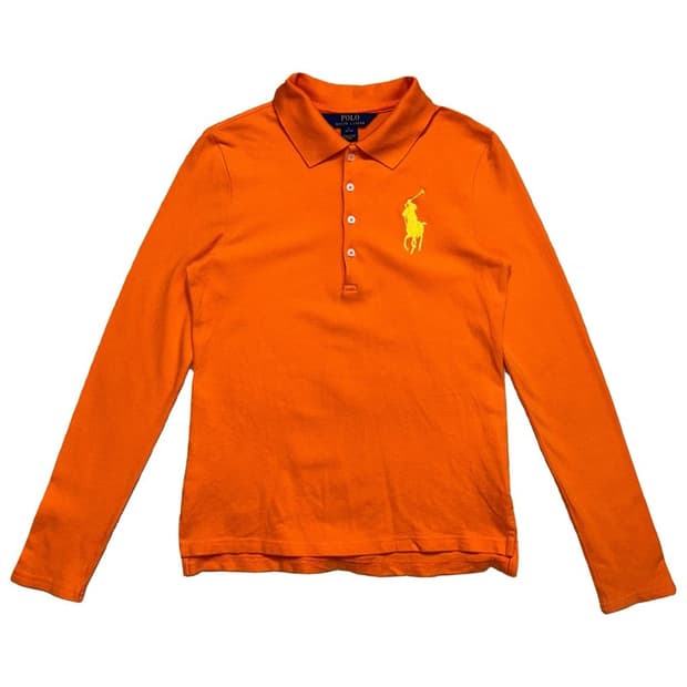 RALPH LAUREN 보이즈 빅포니 pk 롱슬리브 오렌지 L