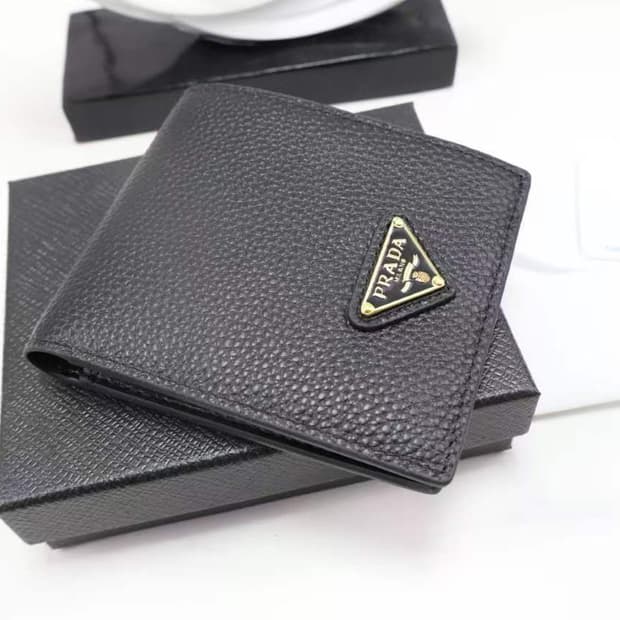 프라다 1MV204 비텔로 그레인 바이폴드 반지갑